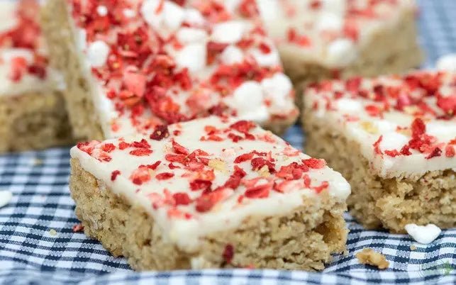 Chia Flapjacks With Strawberry Salsa - The Natural Health Market