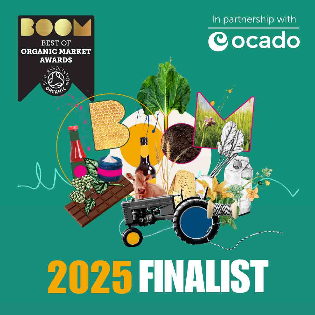 Soil Association BOOM awards finalist.