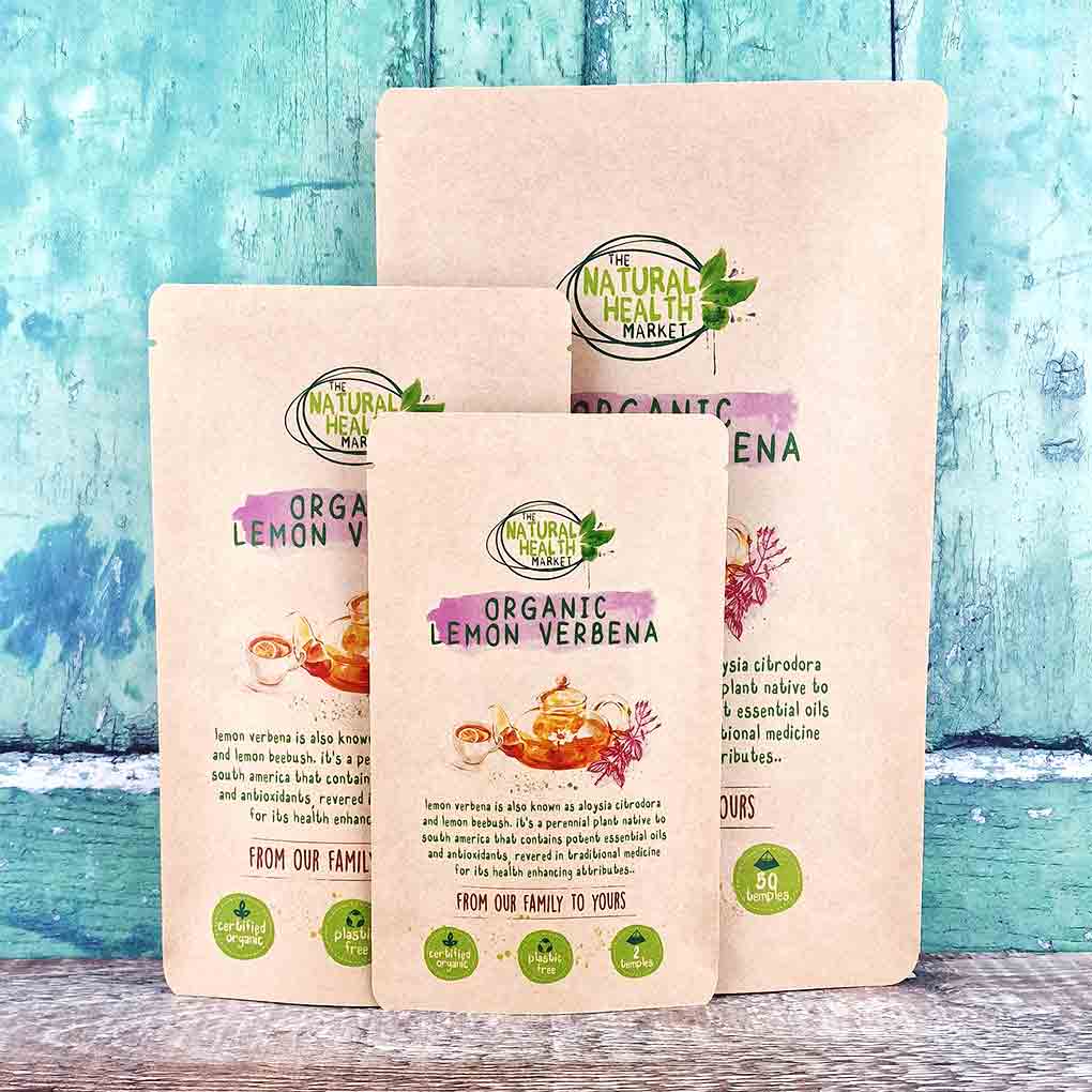 Organic Lemon Verbena Tea Bags - The Natural Health Market