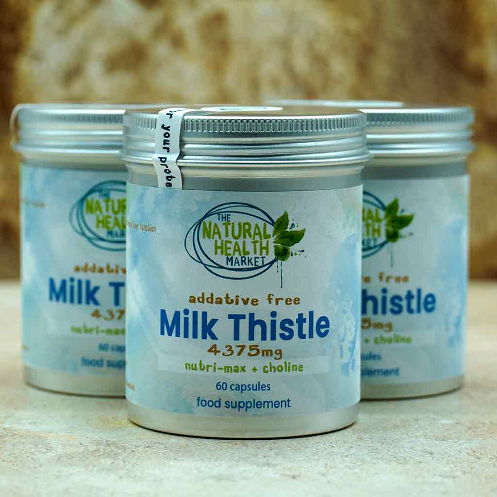 Milk Thiste Extract Capsules Tin 3 month supply By The Natural Health Market