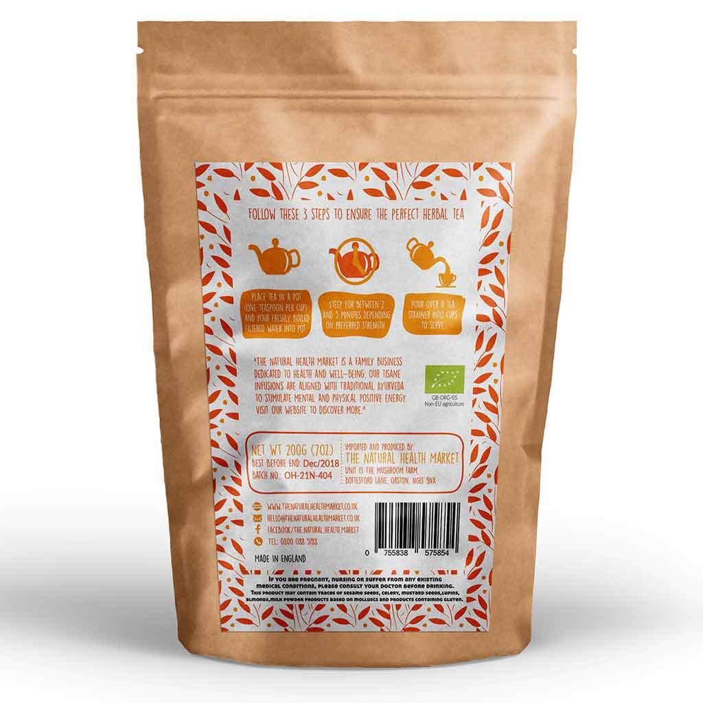 Organic Turmeric Root Tea (Curcuma Longa) 200g By The Natural Health Market