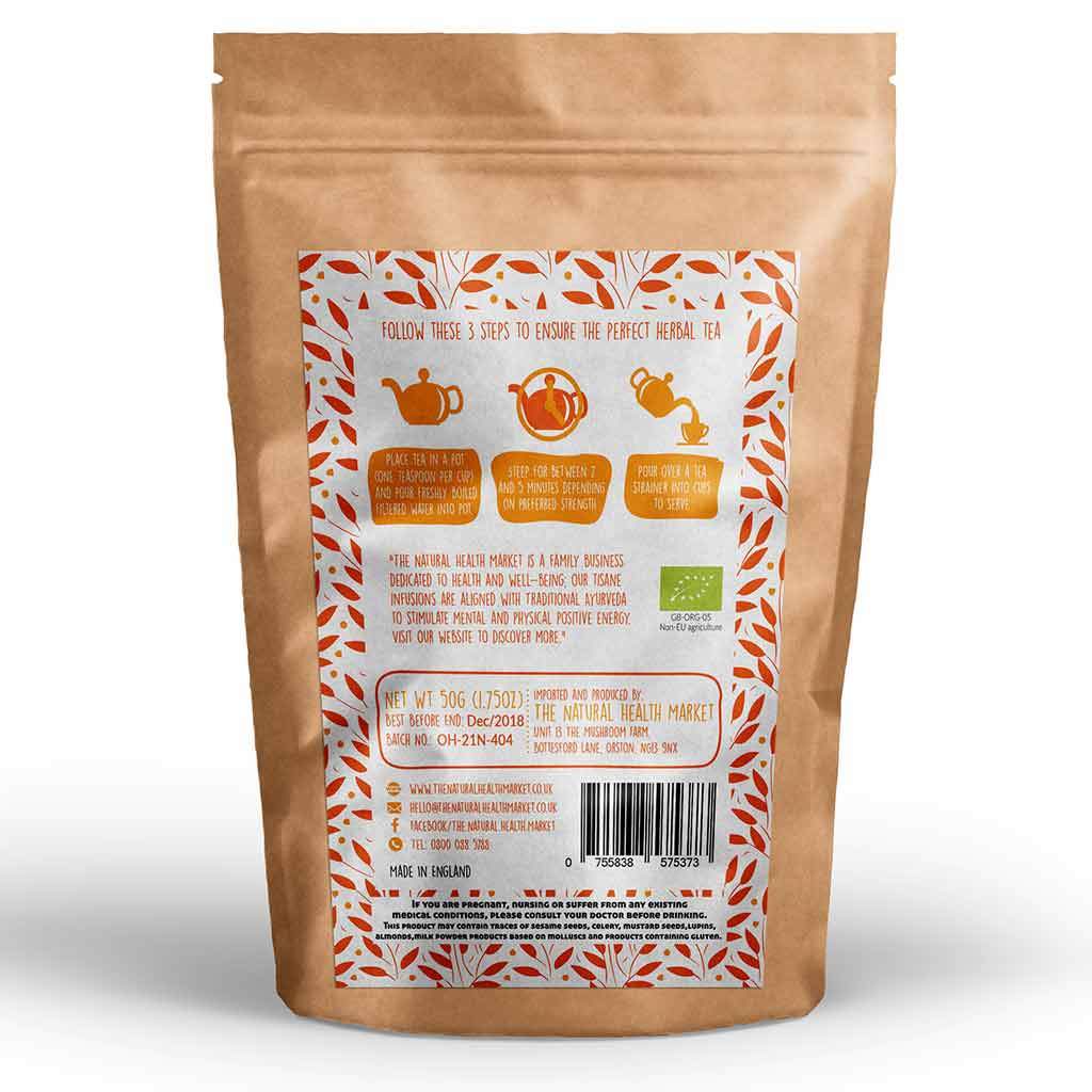 Organic Turmeric Root Tea (Curcuma Longa) 50g By The Natural Health Market
