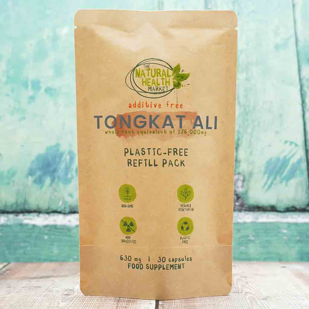 Tongkat Ali Root Extract Capsules 30 Capsule POUCH By The Natural Health Market.
