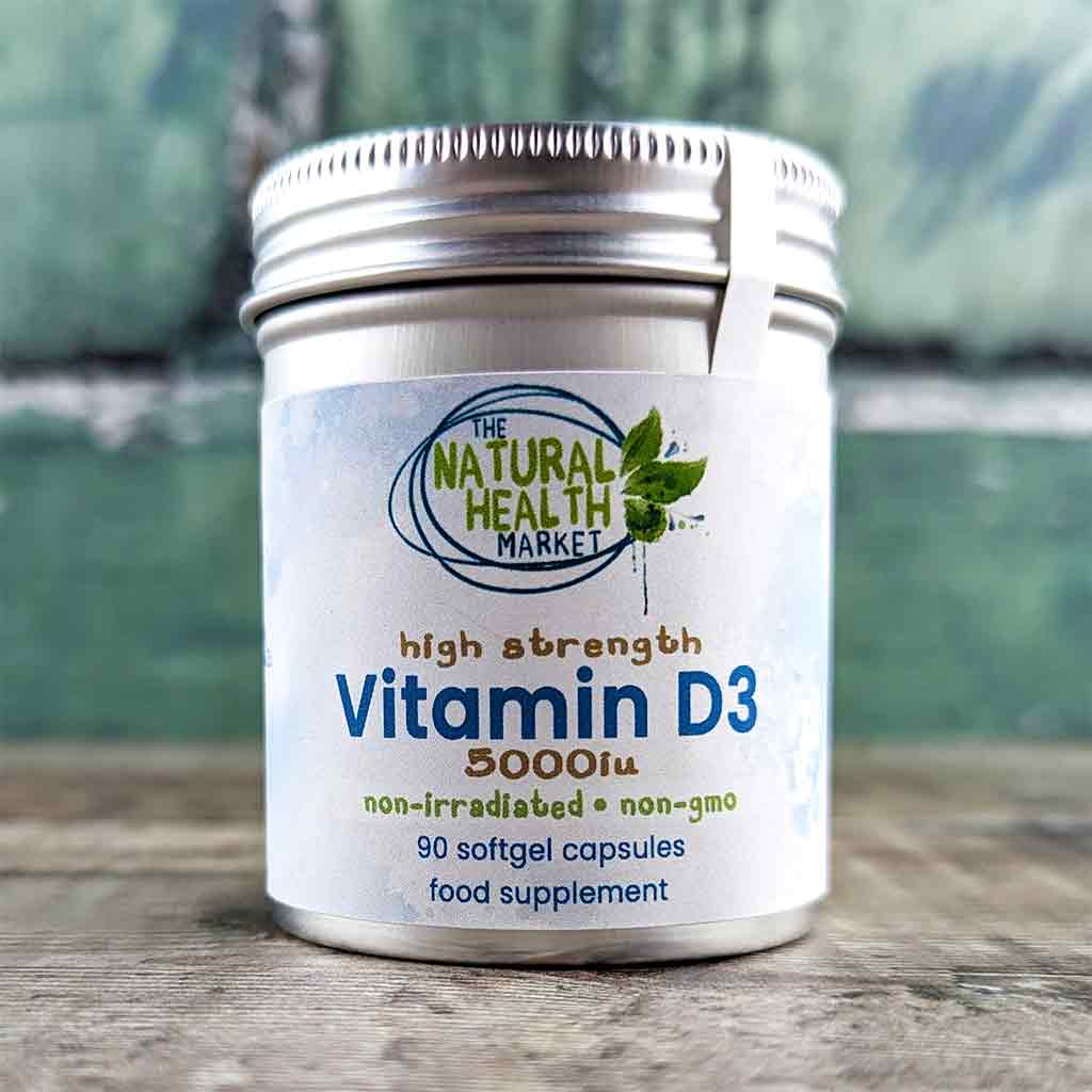 Vitamin D3 5000iu 90-Softgels - The Natural Health Market
