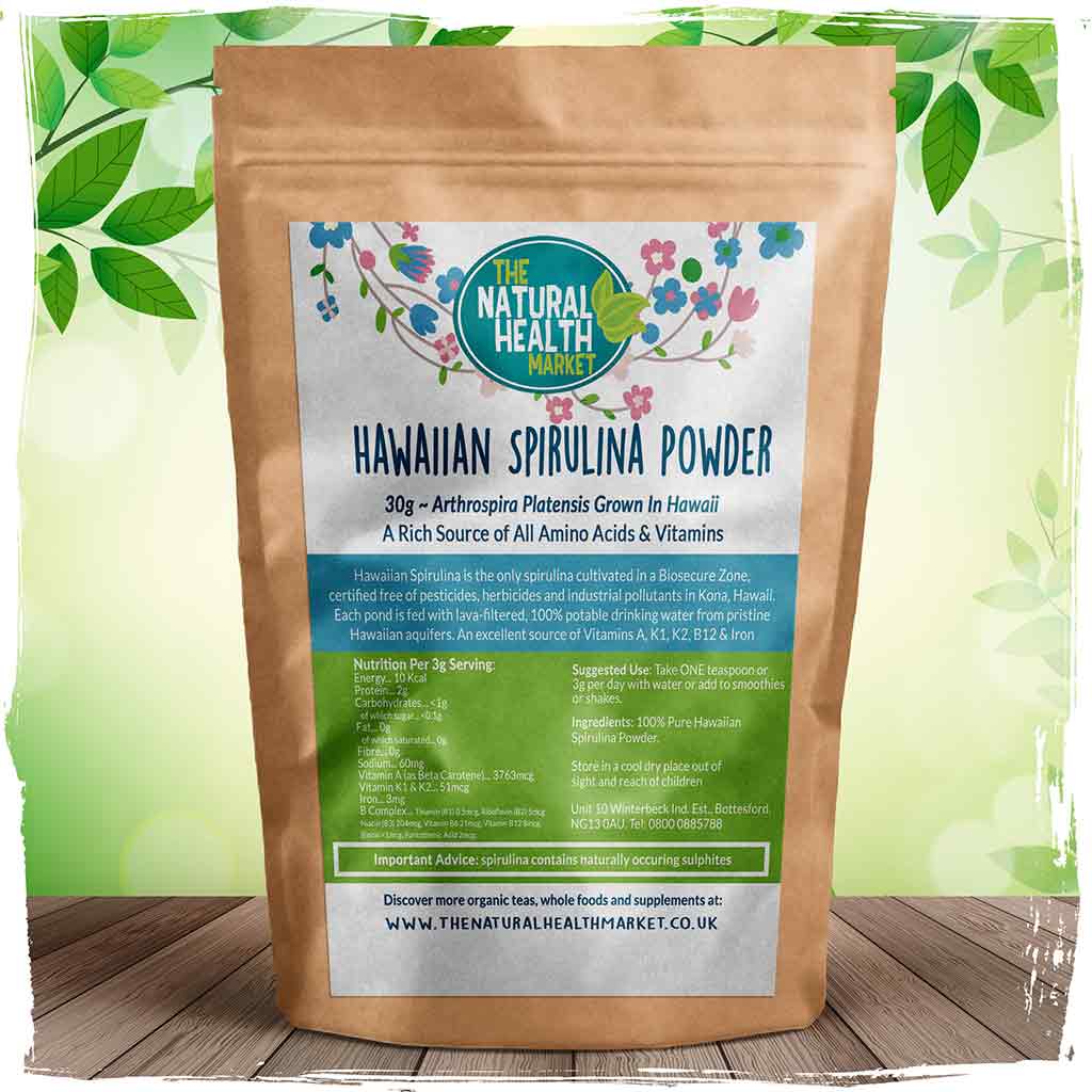 Hawaiian Spirulina Powder 30g - The Natural Health Market