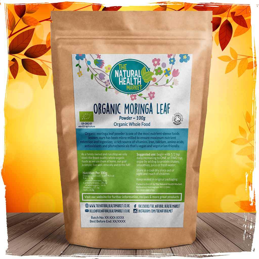 Organic Moringa Leaf Powder 100g By The Natural Health Market