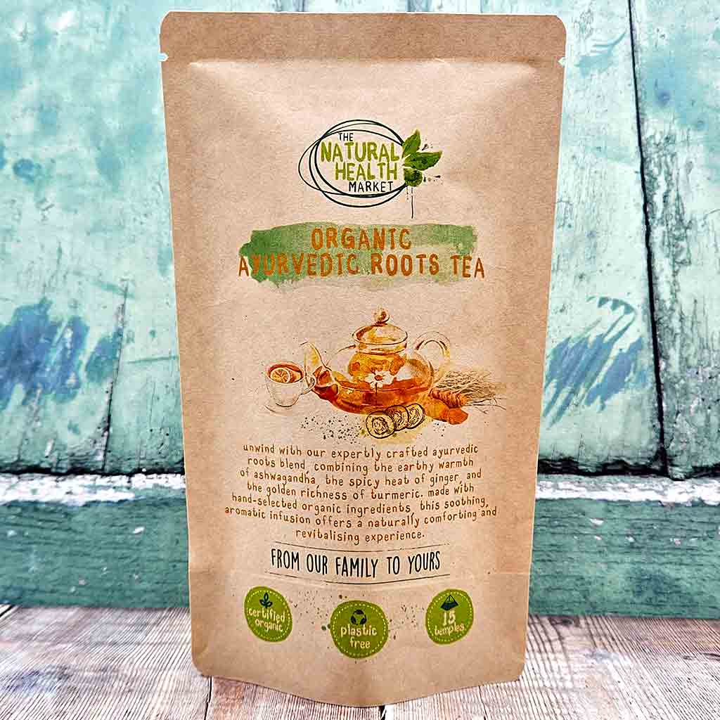 Organic Ayurvedic Roots Tea Bags By The Natural Health Market - 15 Tea ...