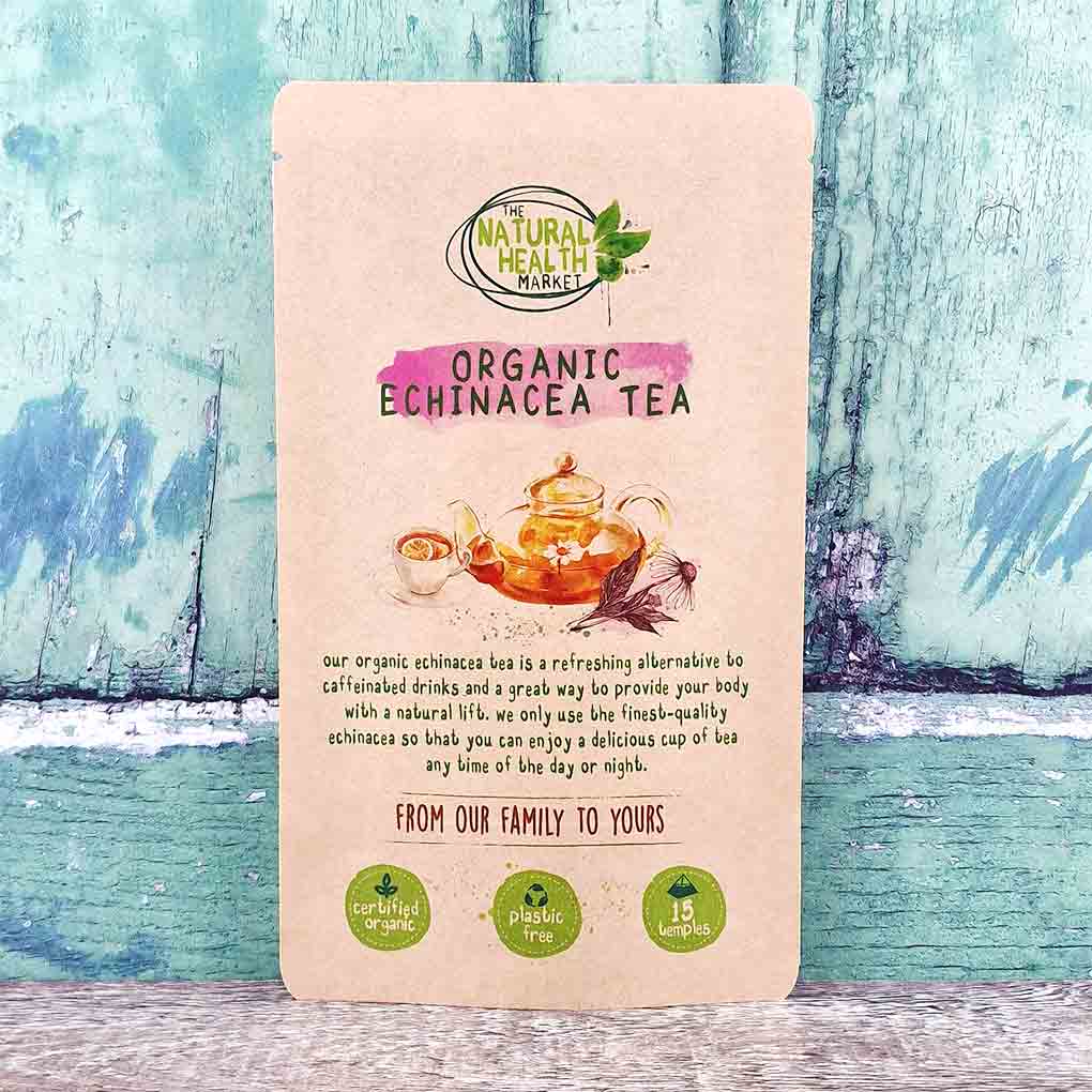Organic Echinacea Tea Bags 15-temples - The Natural Health Market