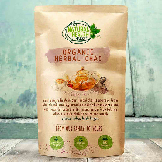 Organic Herbal Chai Tea Bags 50 Pack