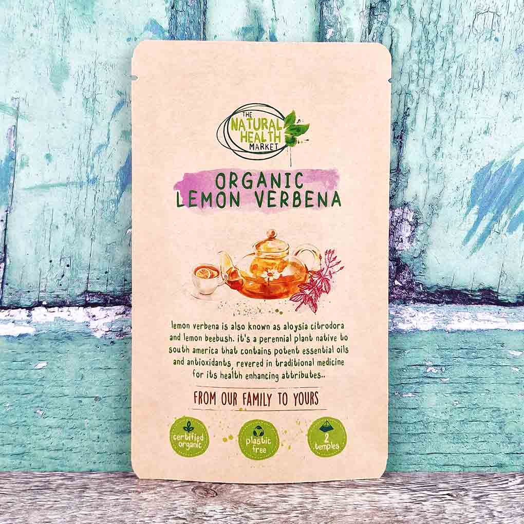Organic Lemon Verbena Tea Bags 2-temple-sample-pack - The Natural Health Market