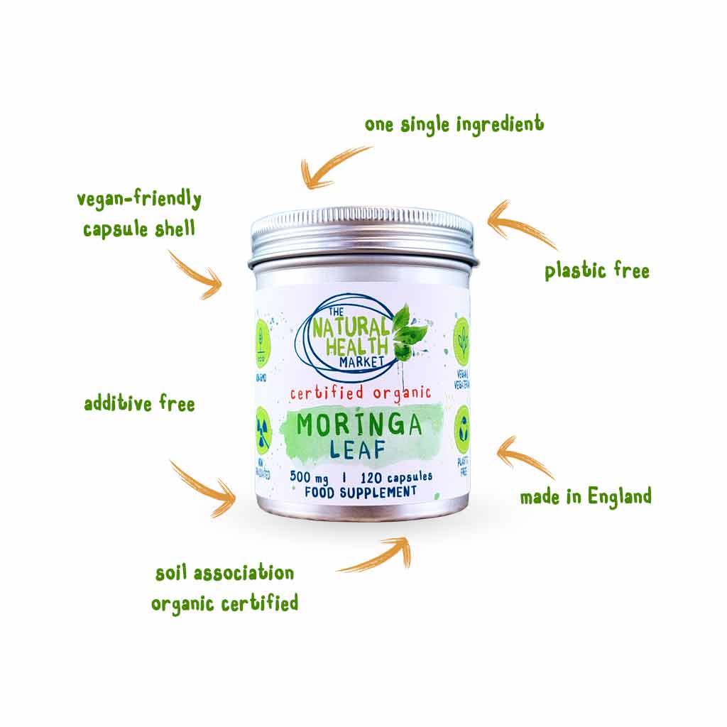 Organic Moringa Capsules 500mg