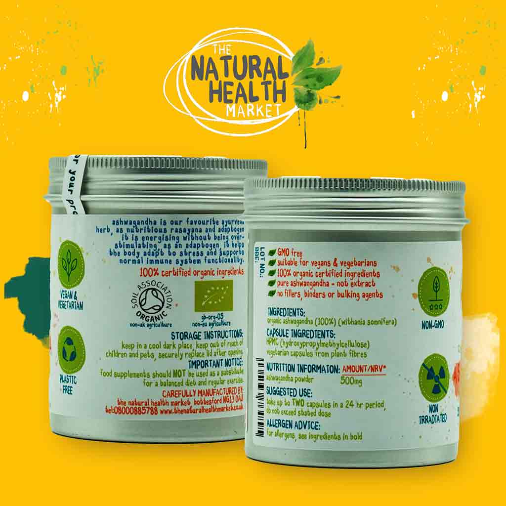 Organic Ashwagandha Capsules 500mg