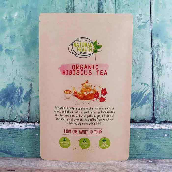 Organic Hibiscus Tea 50-temples - The Natural Health Market