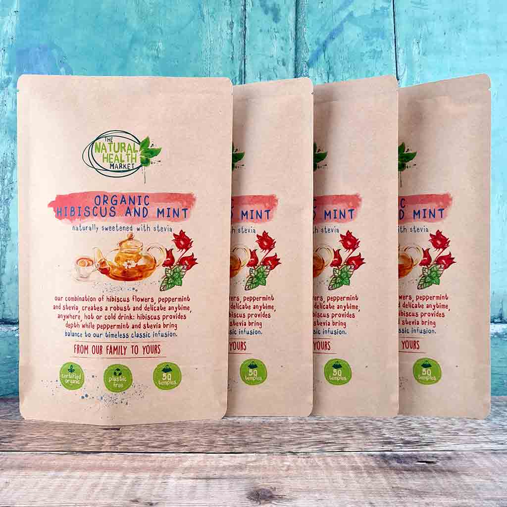 Organic Hibiscus and Mint Tea  - The Natural Health Market