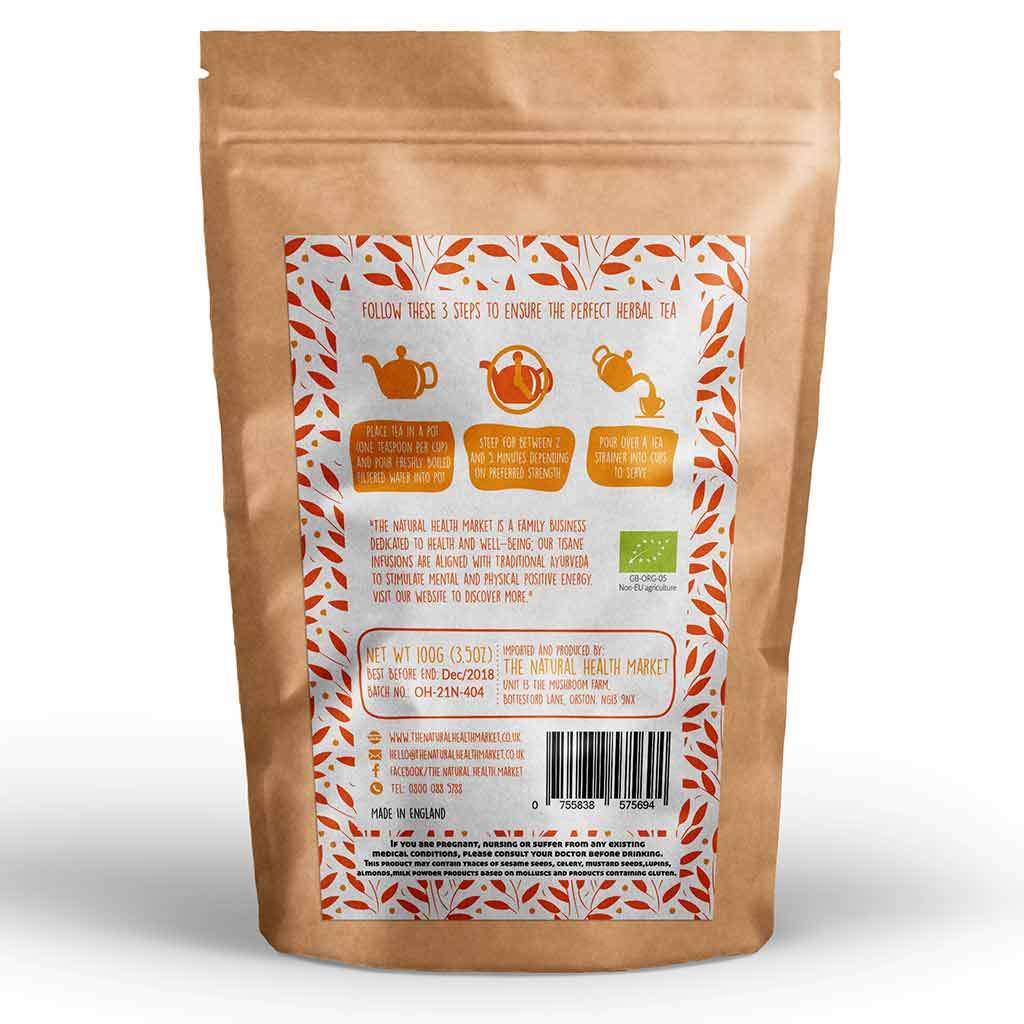 Organic Turmeric Tea - Loose Leaf 100g - The Natural Health Market