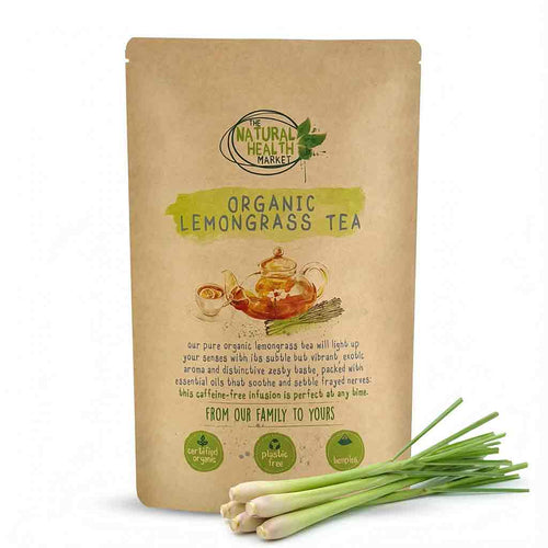 Organic Wonderfoods Lemongrass Herbal Tea – 30 Bags – All Natural Diuretic – Caffeine Free