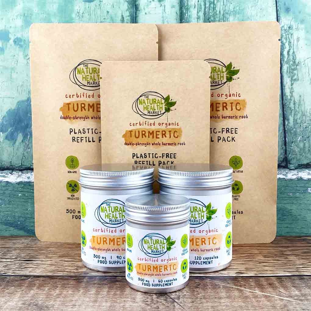 Organic Turmeric Capsules 500mg  - The Natural Health Market