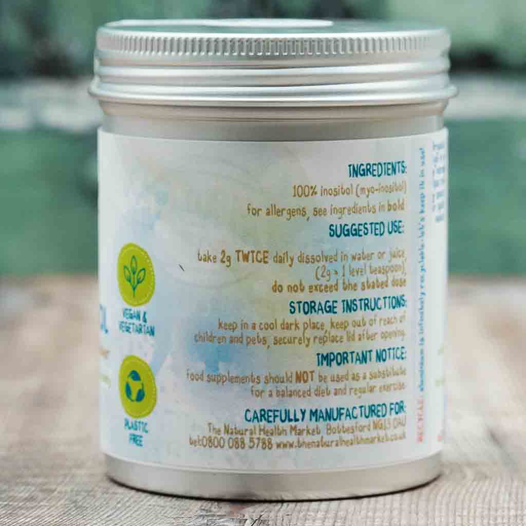 Jar with a label showing ingredients, suggested use, and storage instructions on a natural background.