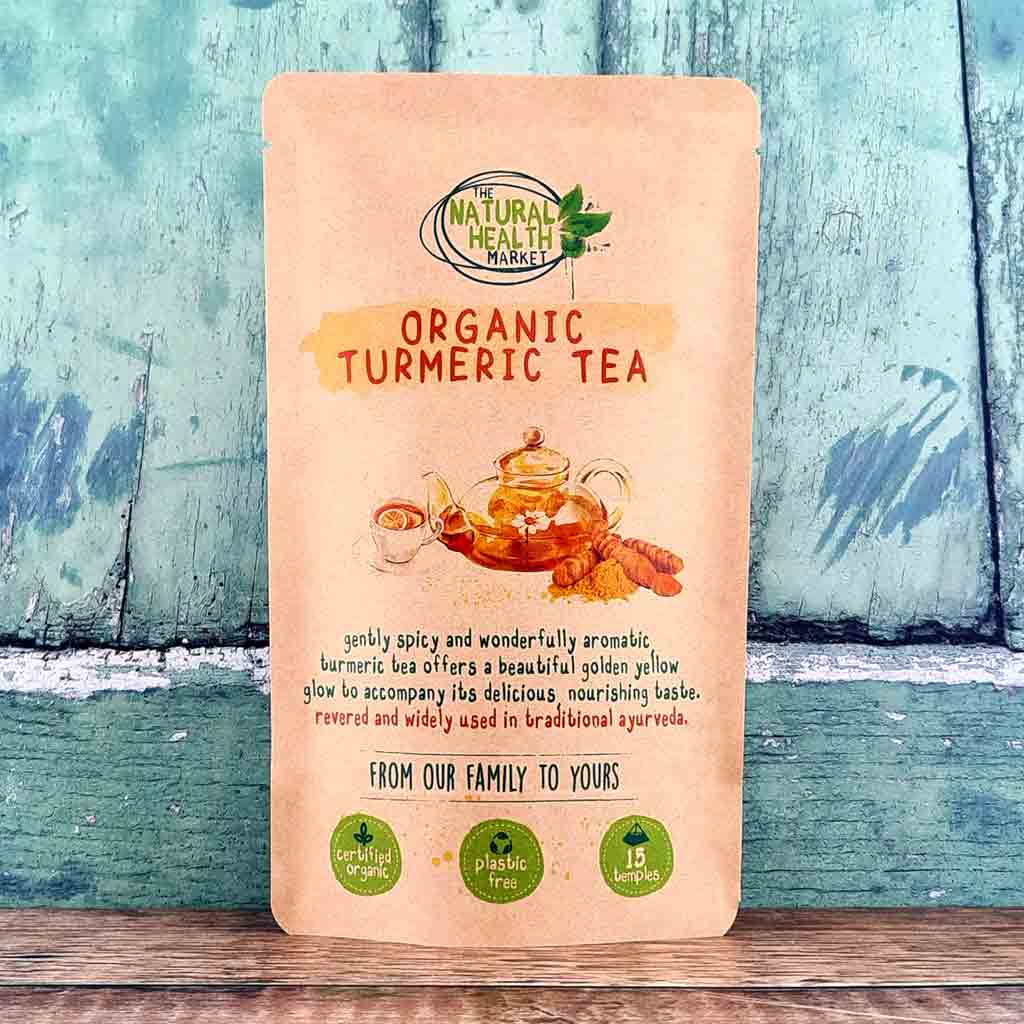 Organic Turmeric Tea Bags - The Natural Health Market 15-Bags