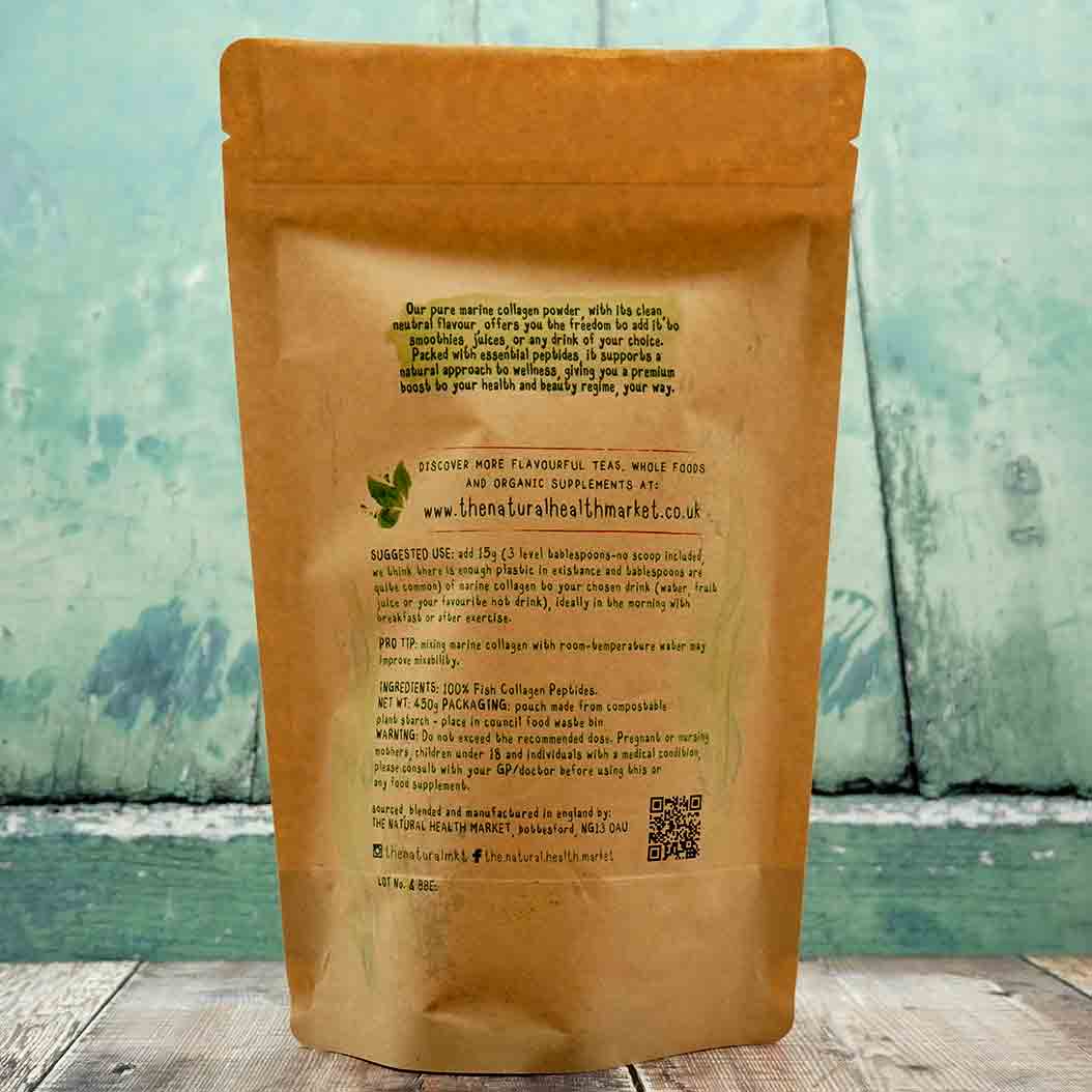 Marine collagen powder 450g - Unflavoured - Information - by The Natural Health Market