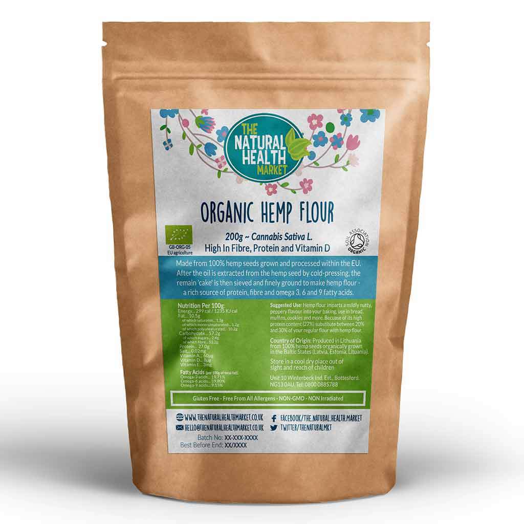 Organic hemp flour 200g By The Natural Health Market