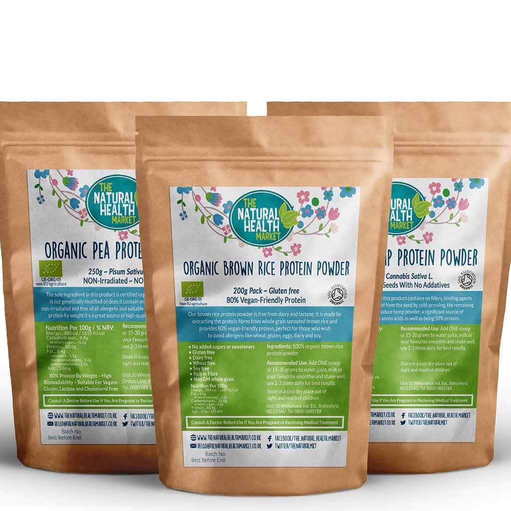 Plant Based Vegan Protein Powder Bundle Medium By The Natural Health Market