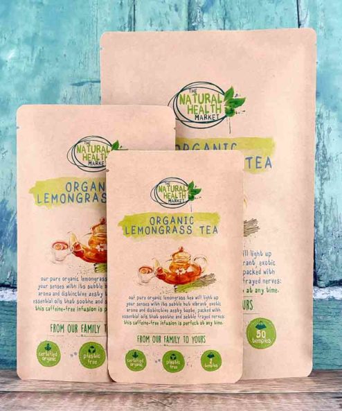 Organic Turmeric Tea Bags | Turmeric Gold Plastic Free Tea Bags