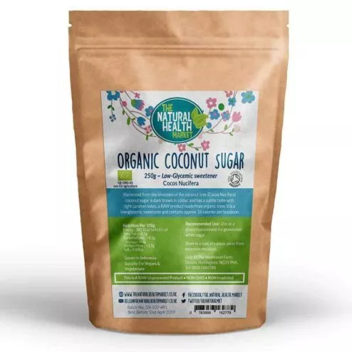Organic Coconut Sugar 250g by The Natural Health Market.