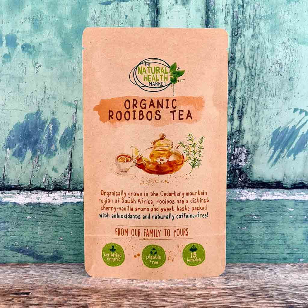 Organic rooibos tea bags 15 bag pack by The Natural Health Market