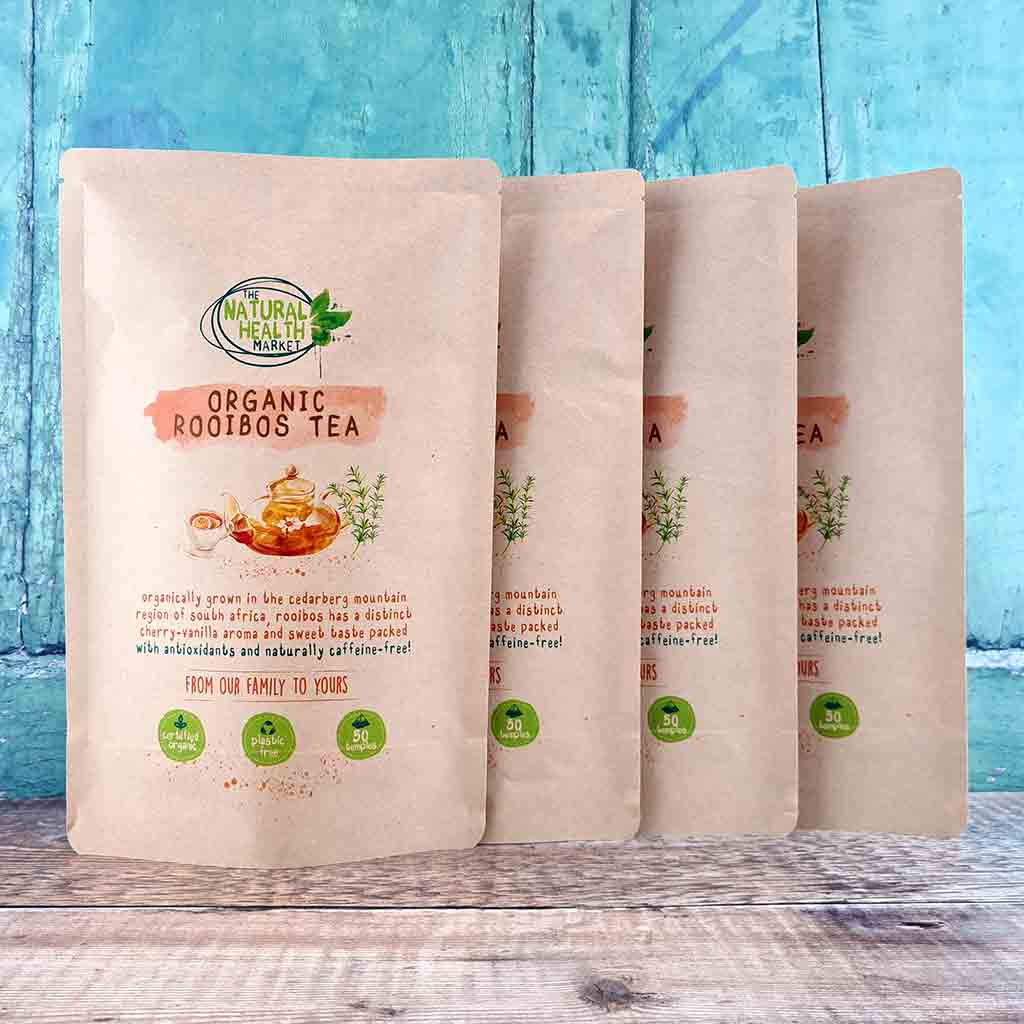 Organic rooibos tea bags 200 bag pack by The Natural Health Market
