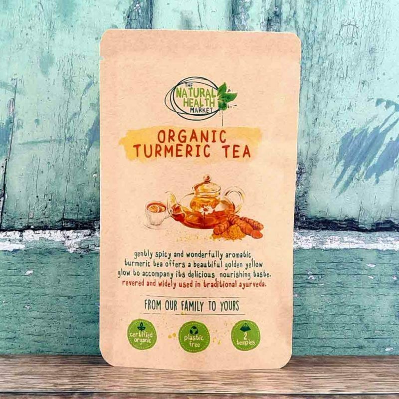 Organic Turmeric Tea Bags | Turmeric Gold Plastic Free Tea Bags
