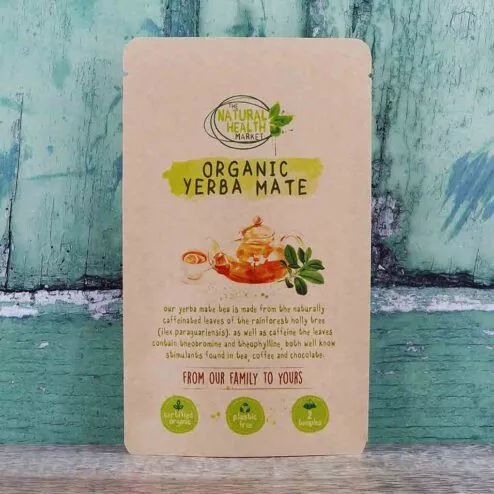 Organic yerba mate tea bags by The Natural Health Market - 2 bag pack.