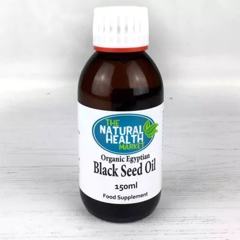 Organic Egyptian black seed oil 150ml by The Natural Health Market.