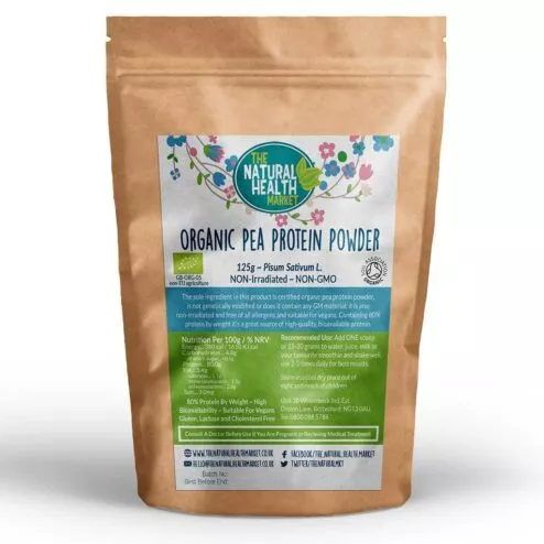 Organic Pea Protein Powder 125g by The Natural Health Market