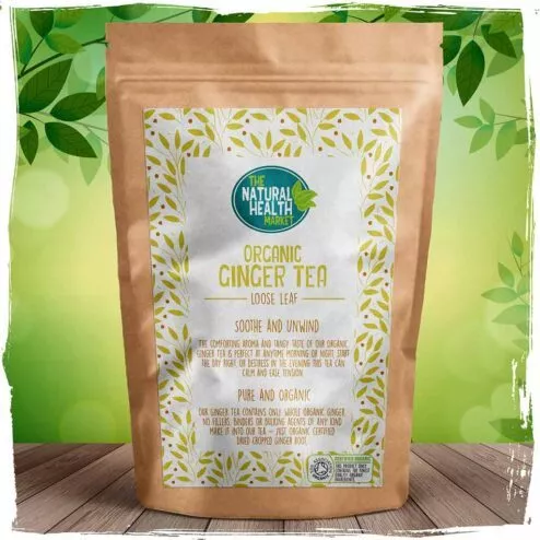 Organic Ginger Tea - Loose leaf Tea by The Natural Health Market.