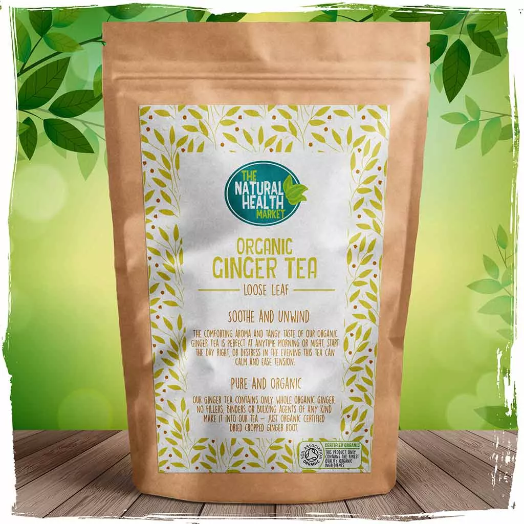 Organic Ginger Tea - Loose leaf Tea by The Natural Health Market.