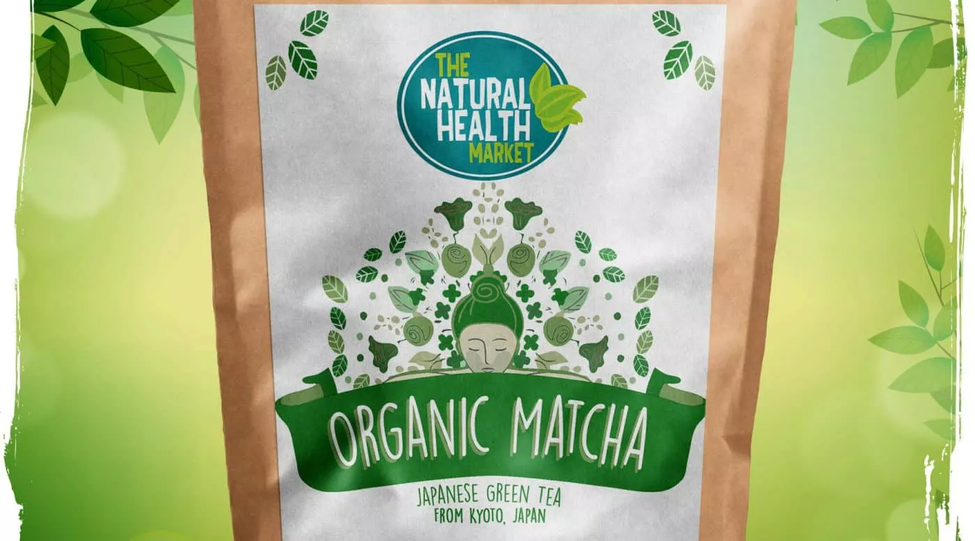 Organic match powder from the Shimizu Tani Garden by The Natural Health Market.