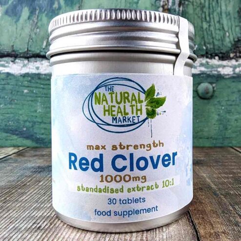 Red Clover Tablets 1000mg By The Natural Health Market 30 Tablet Tin.