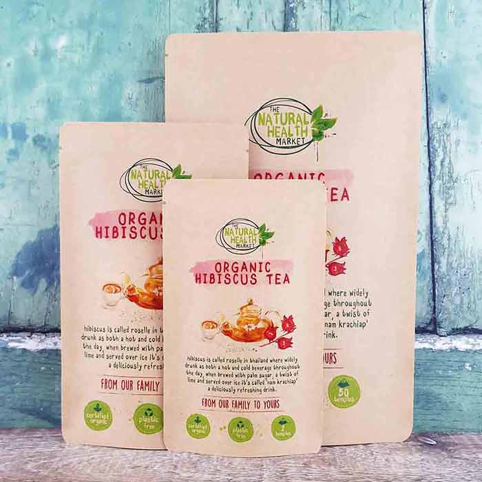 Organic Hibiscus Tea Bags | Biodegradable Tea Bag Filter Mesh.