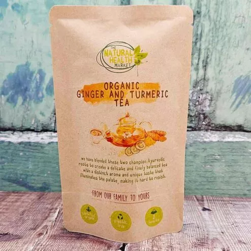 Organic Ginger and Turmeric Tea Bags - 2 teabag pack - Plastic Free by The Natural Health Market